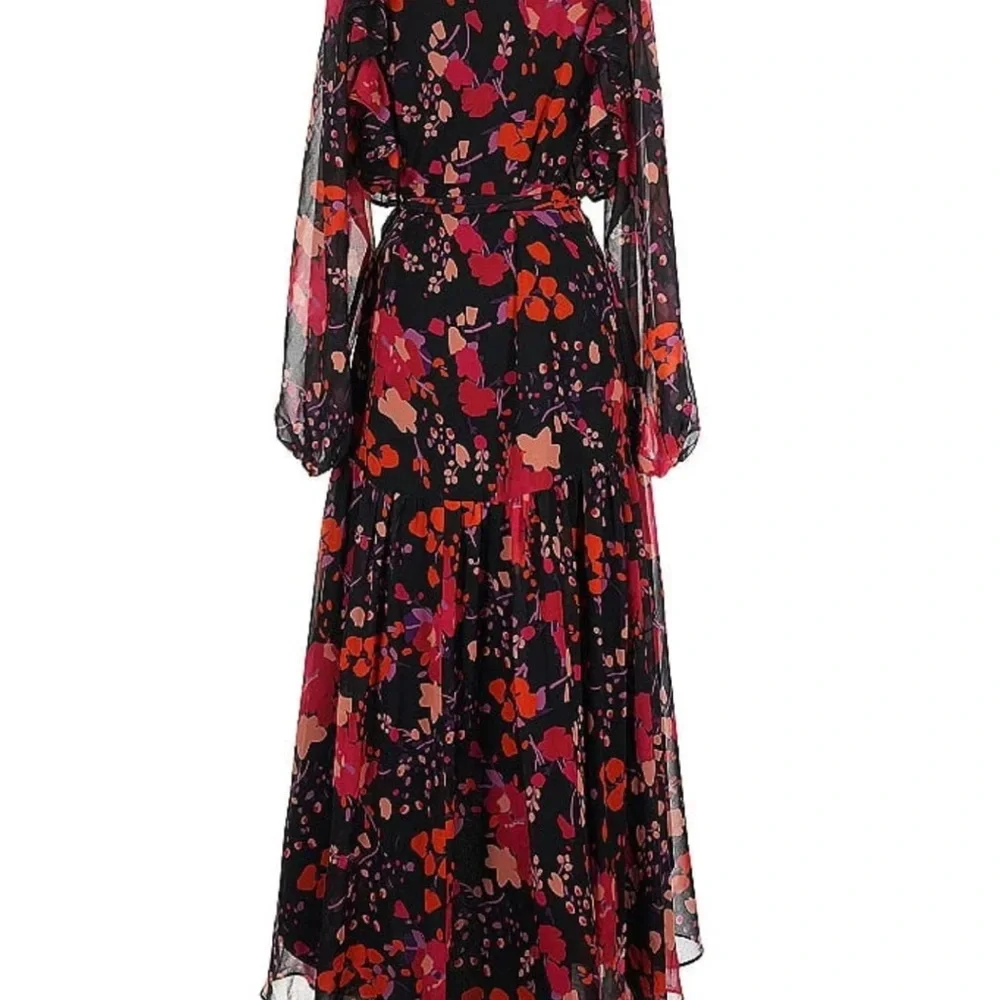 SLATE AND WILLOW FLORAL MIDI WRAP DRESS- EUC- XXL - Picture 8 of 16